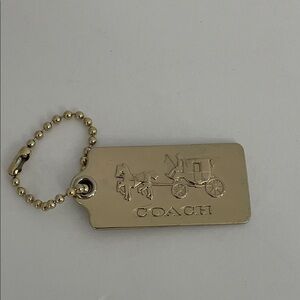 Coach Horse and Carriage Metal Hang Tag | Bag Charm
